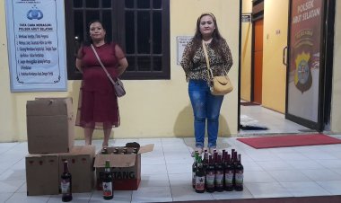 POLISI GELEDAH MIRAS DIJALAN LINTAS PANGKALAN BUN - KOTAWARINGIN LAMA