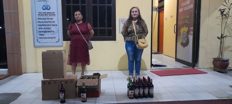 POLISI GELEDAH MIRAS DIJALAN LINTAS PANGKALAN BUN - KOTAWARINGIN LAMA